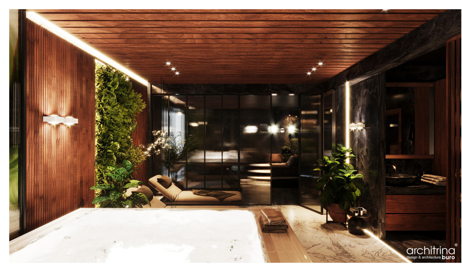 Проект зоны спа и сауны