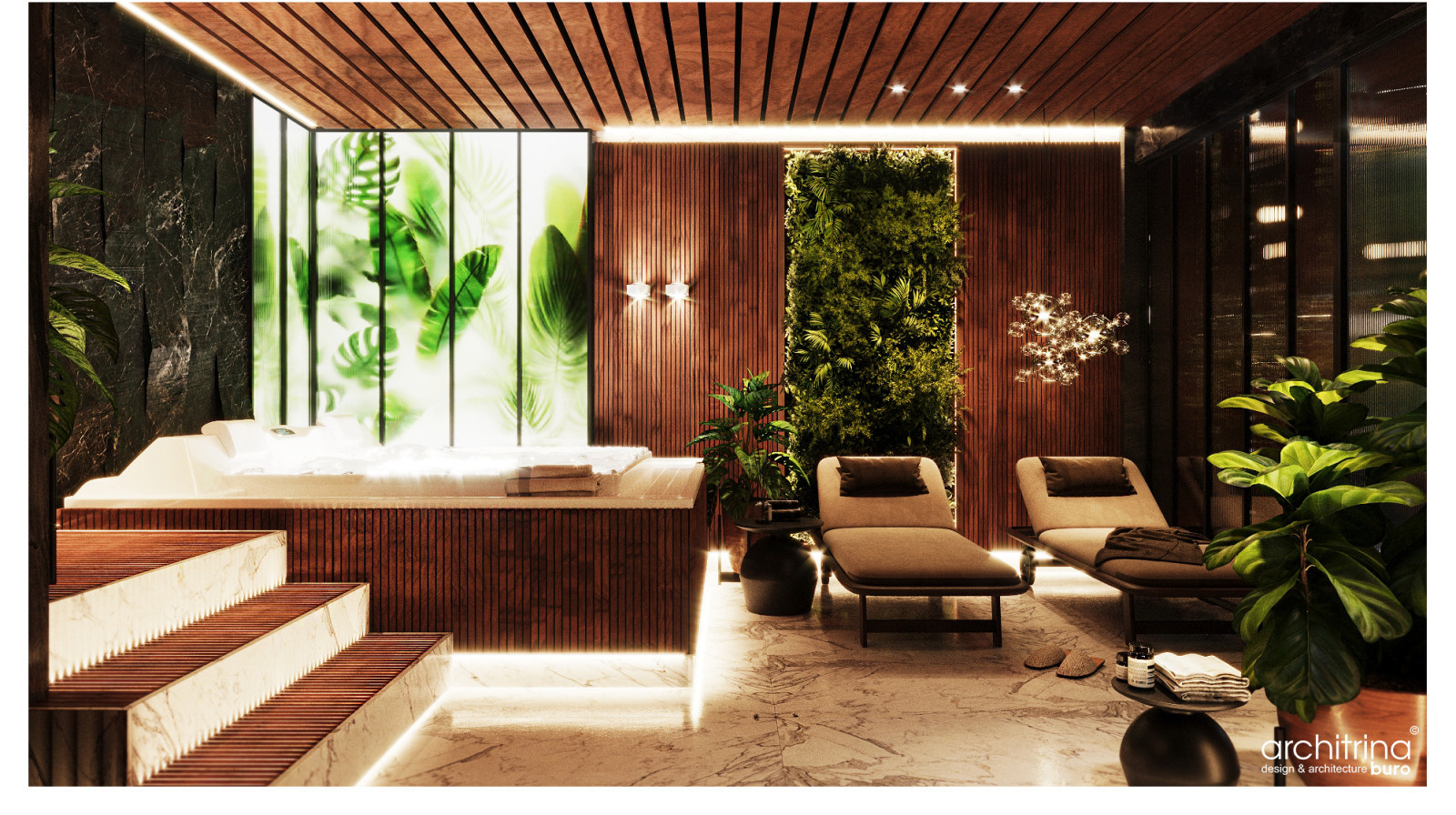 Проект зоны спа и сауны