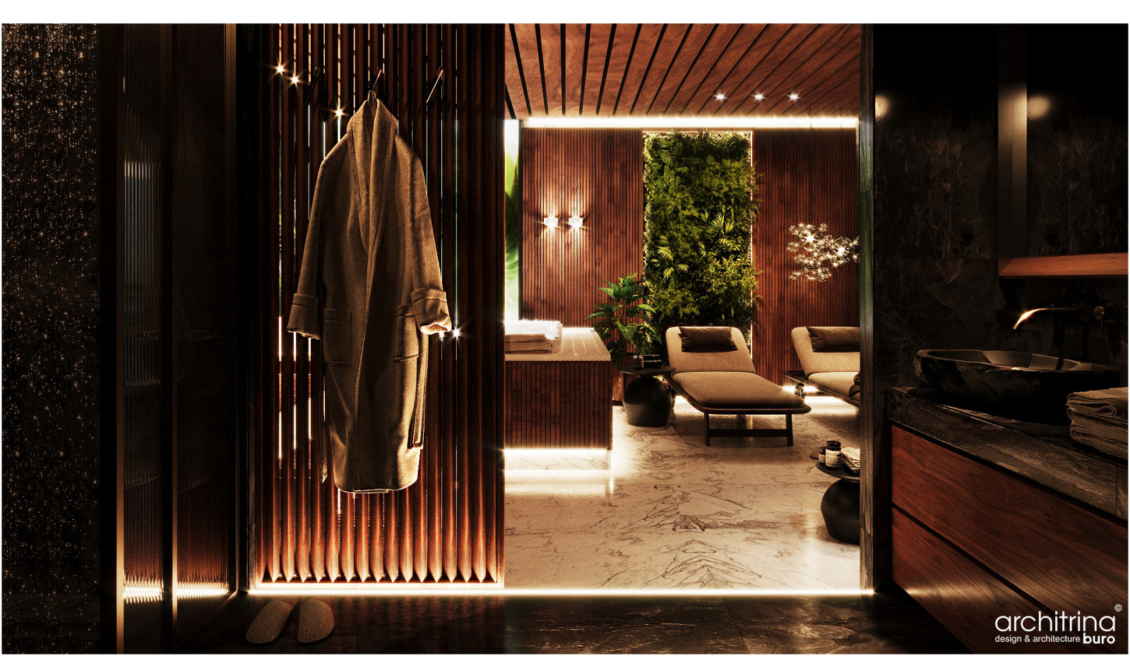 Проект зоны спа и сауны