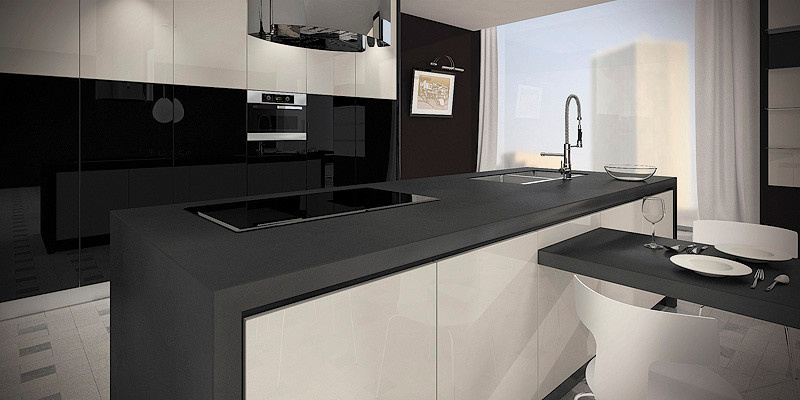 Столешницы из керамогранита клееные