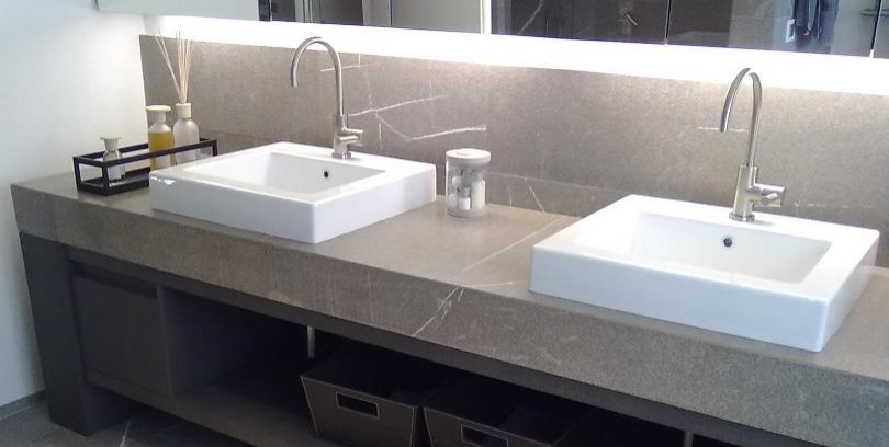 Столешницы из керамогранита клееные