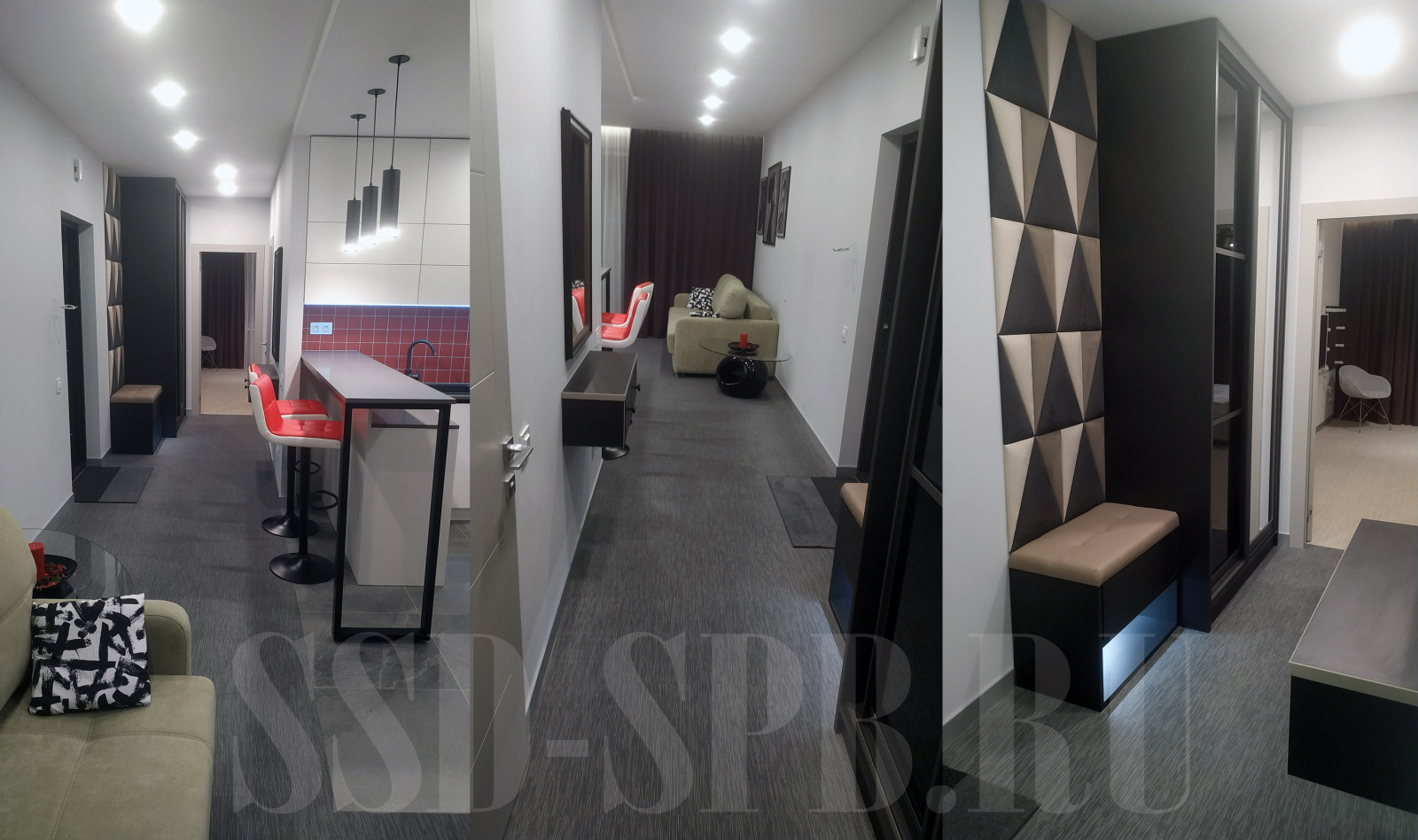 однокомнатная комнатная квартира. Площадь 45м2.