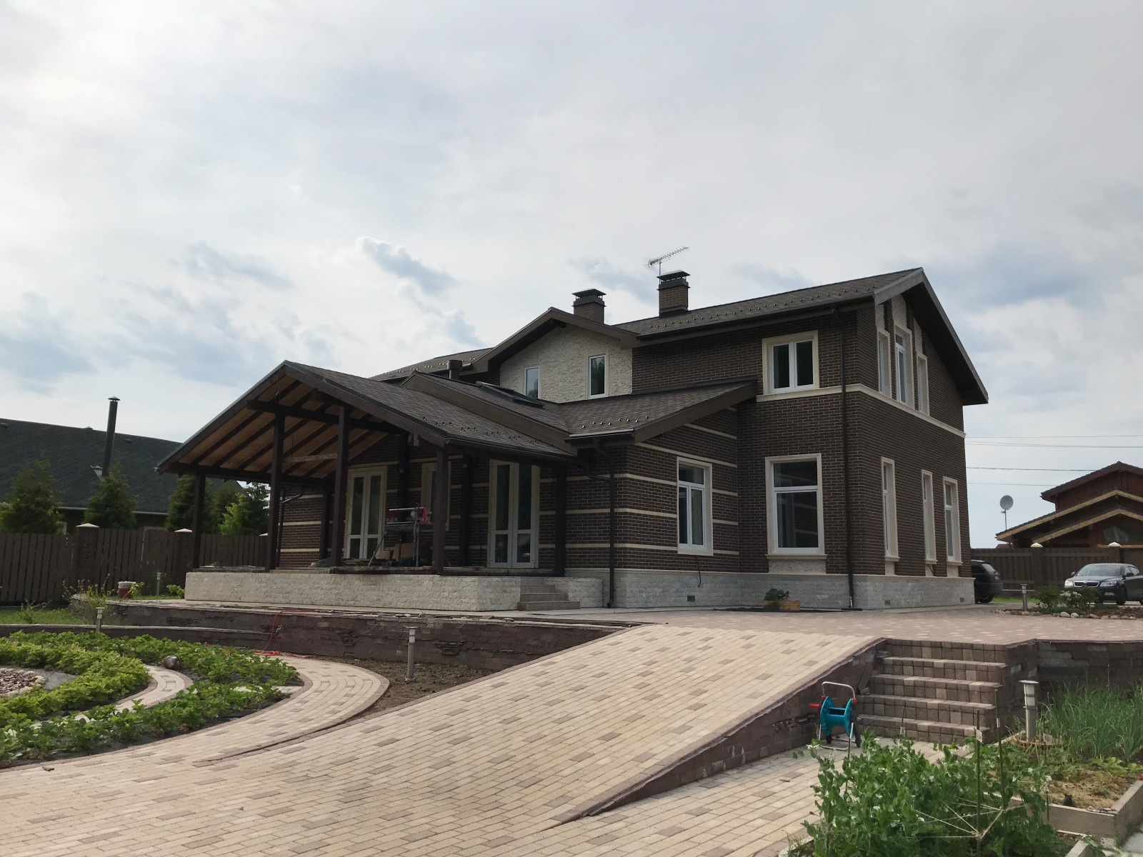 Фасад дома в КП Рузские просторы