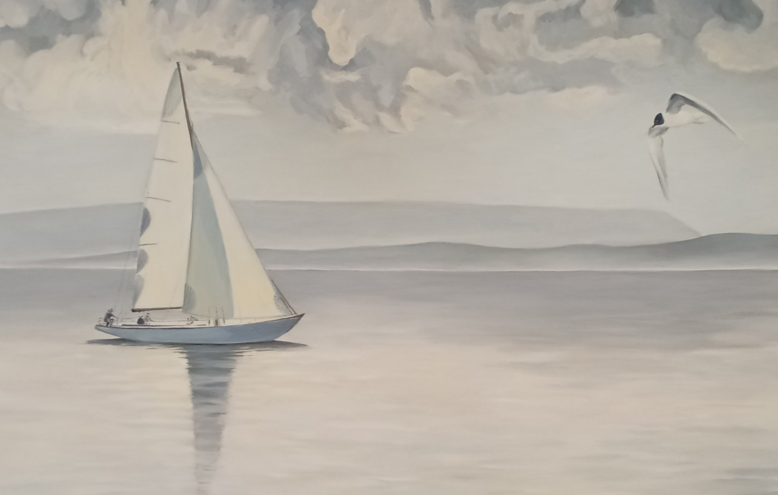 Роспись в интерьере "Жемчужный стаксель"