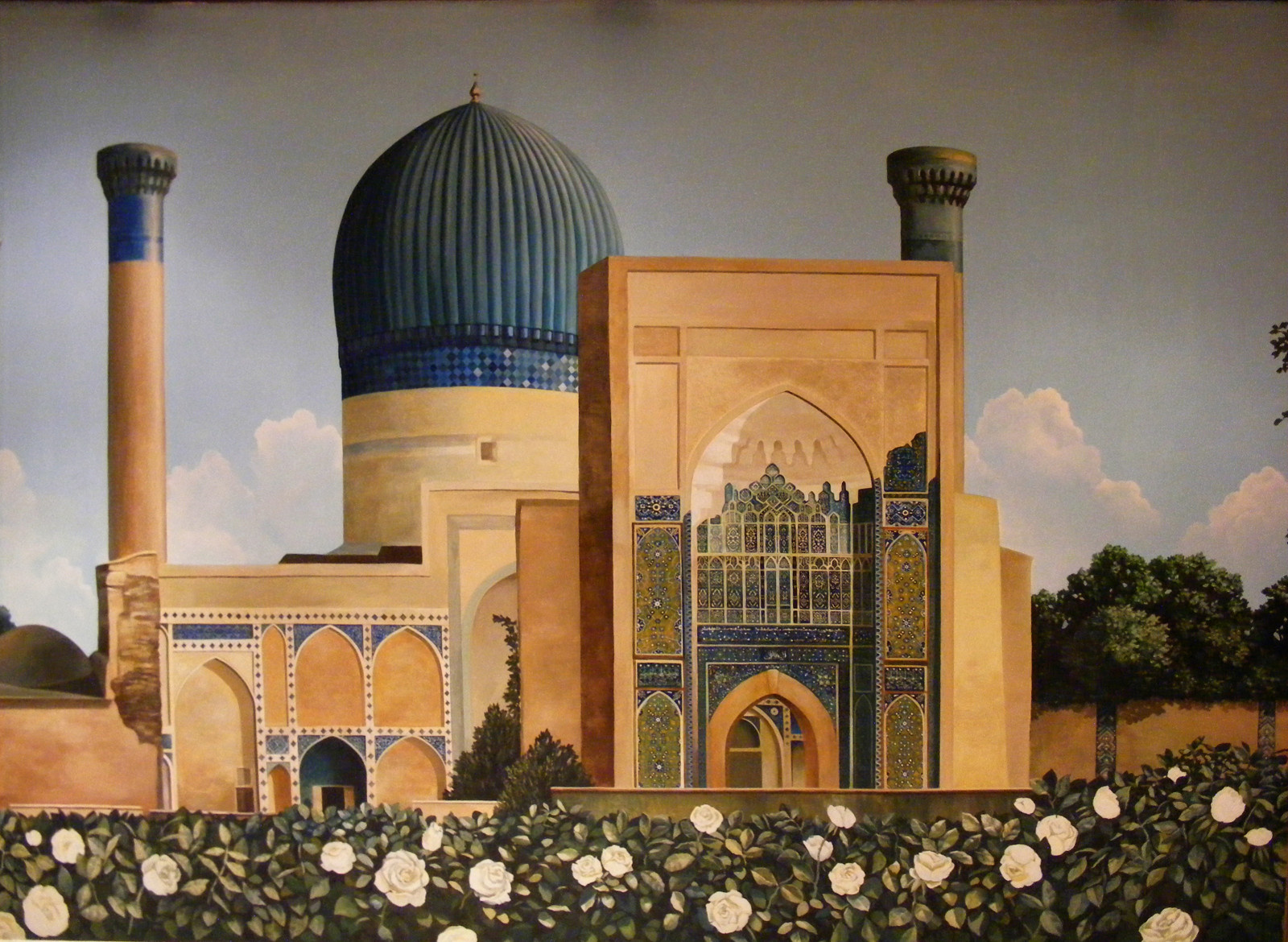 Панно в комнате отдыха загородного дома