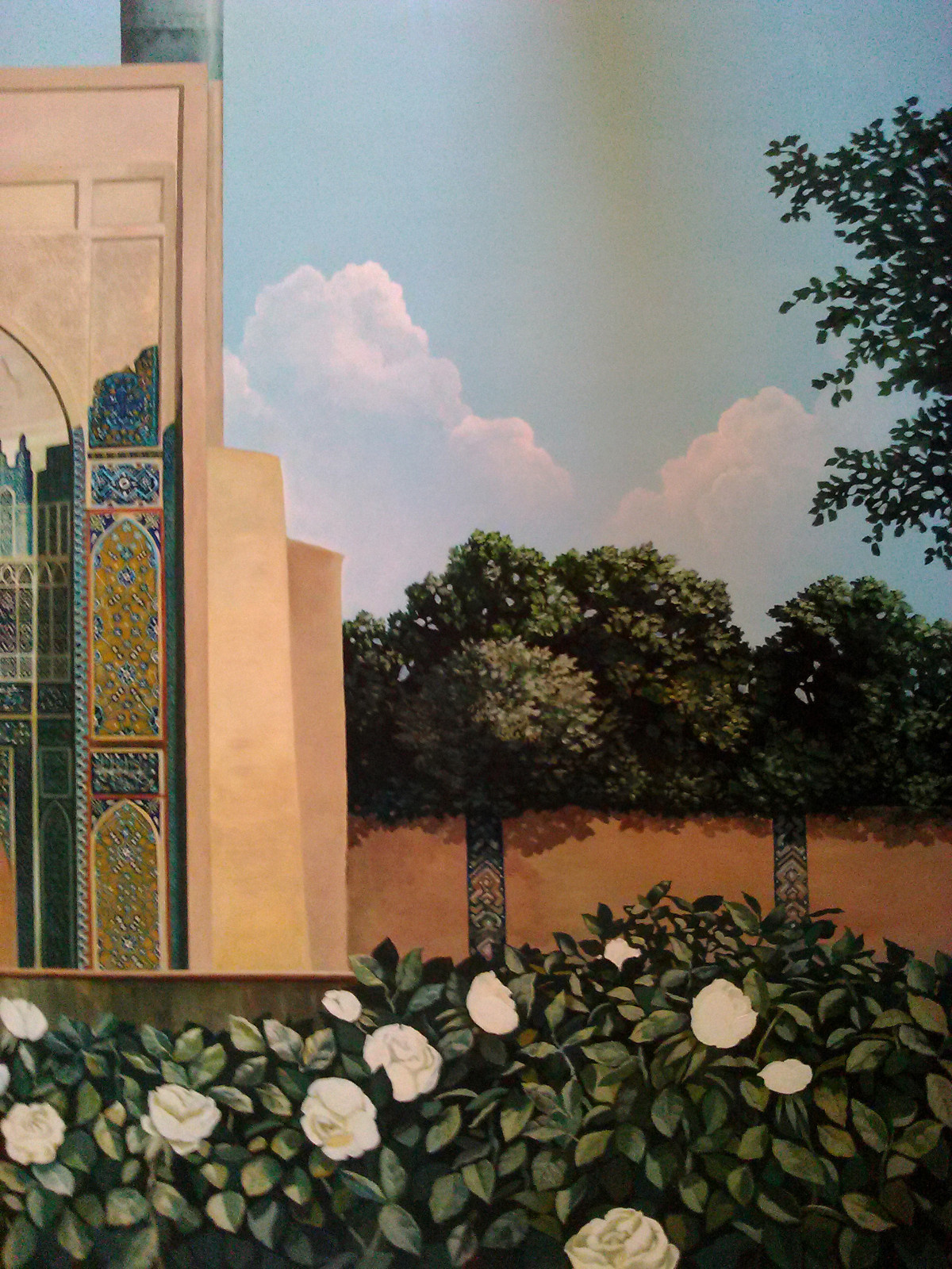 Панно в комнате отдыха загородного дома