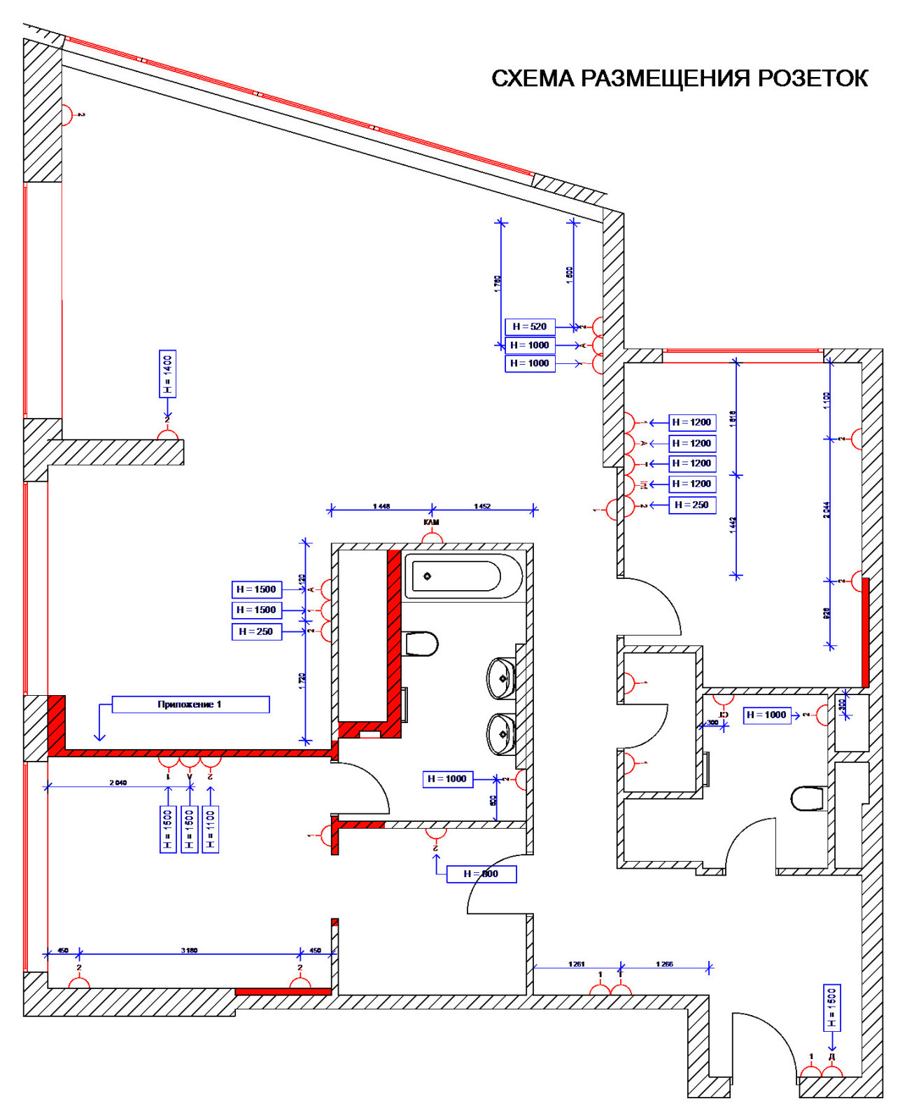 Вид на Рим из московской квартиры. Проект квартиры 130кв.м.