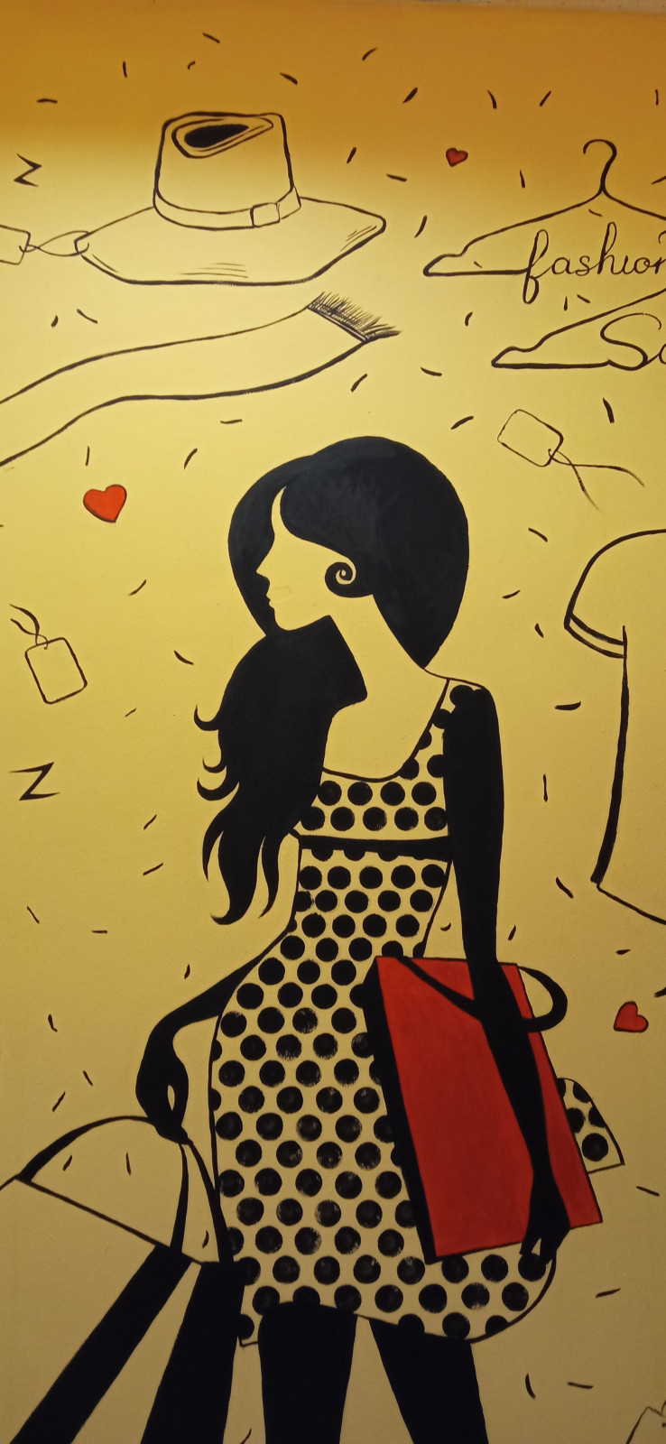 Декор стены для магазина "Одежда сток"