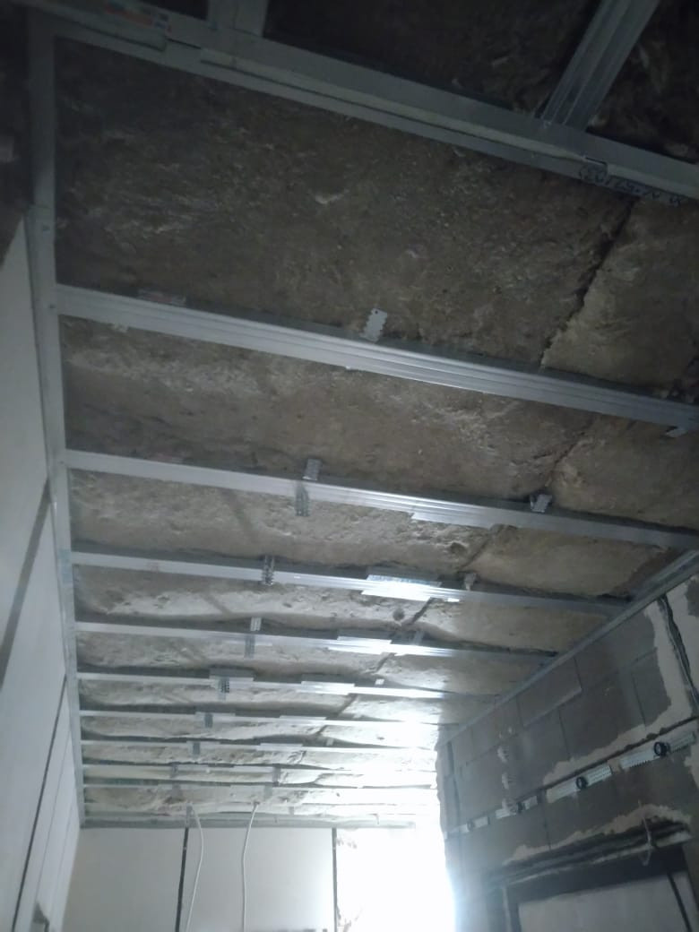 Звукоизоляция потолка и стен 151 м2 Дизельный проезд