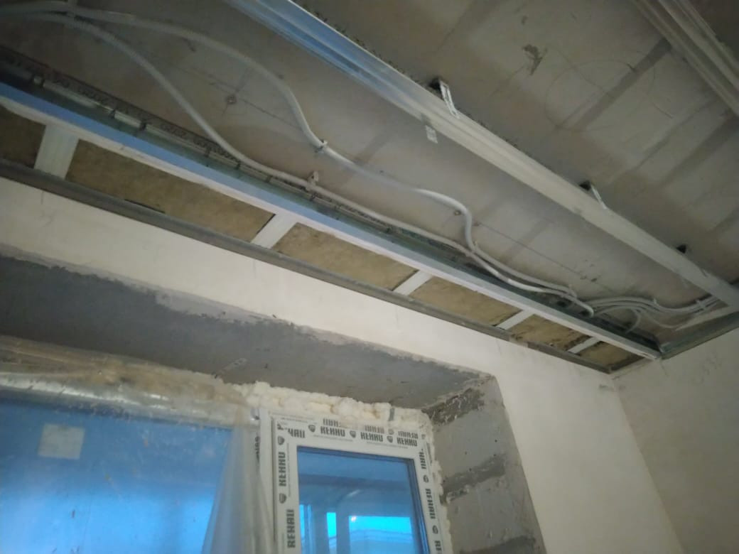 Звукоизоляция потолка и стен 151 м2 Дизельный проезд