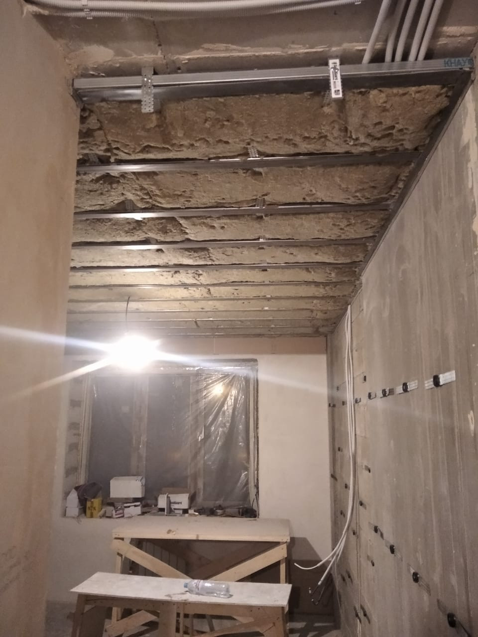 Звукоизоляция потолка и стен 151 м2 Дизельный проезд