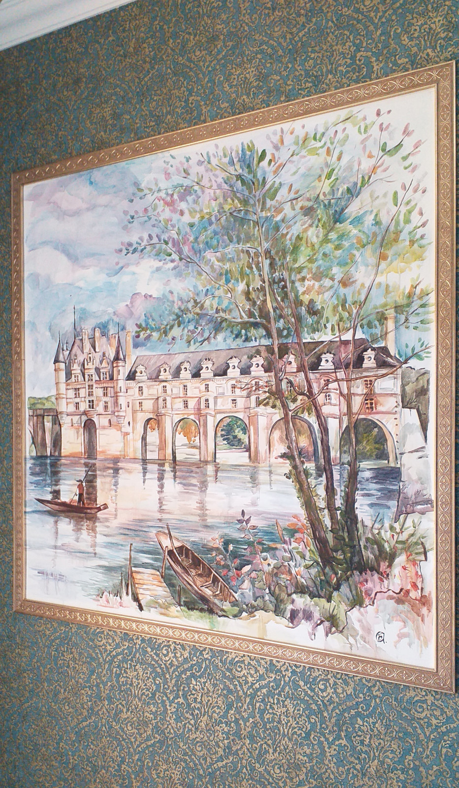 Роспись в прихожей загородного дома в Сочи