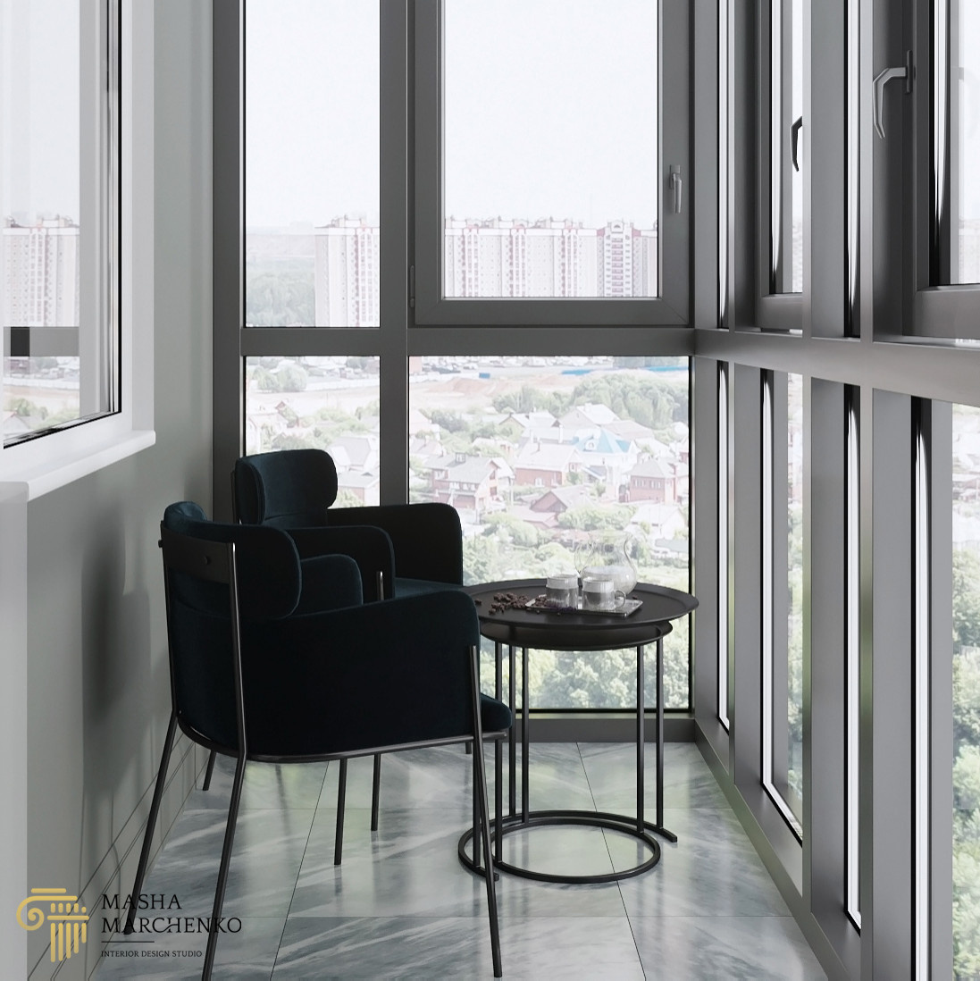 Квартира в ЖК "Галактика. Премиум", выполненная в современном стиле