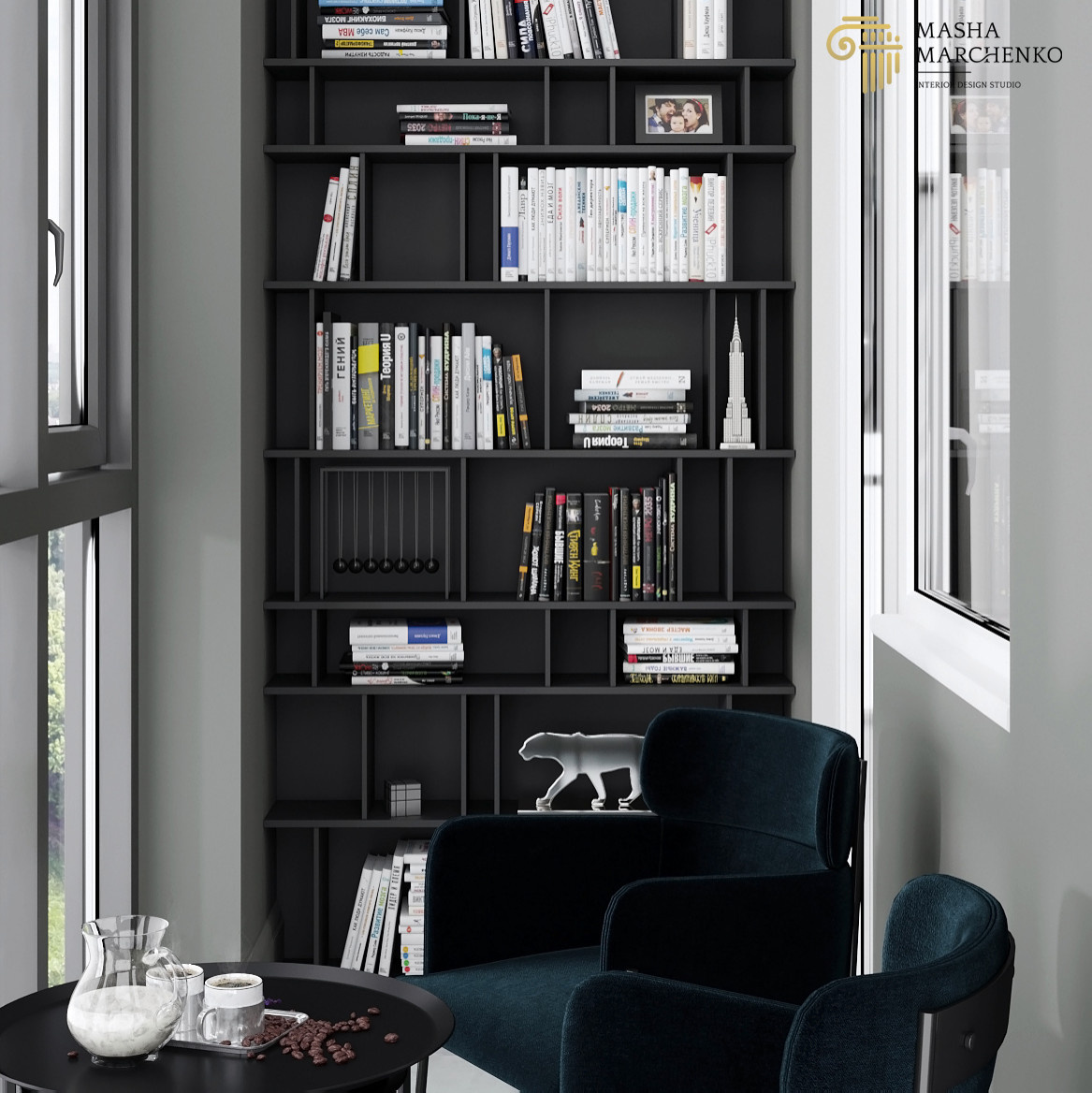 Квартира в ЖК "Галактика. Премиум", выполненная в современном стиле