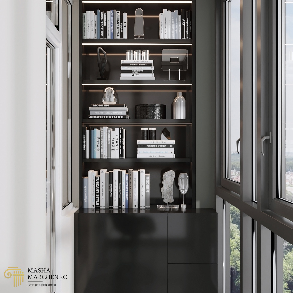 Квартира в ЖК "Галактика. Премиум", выполненная в современном стиле