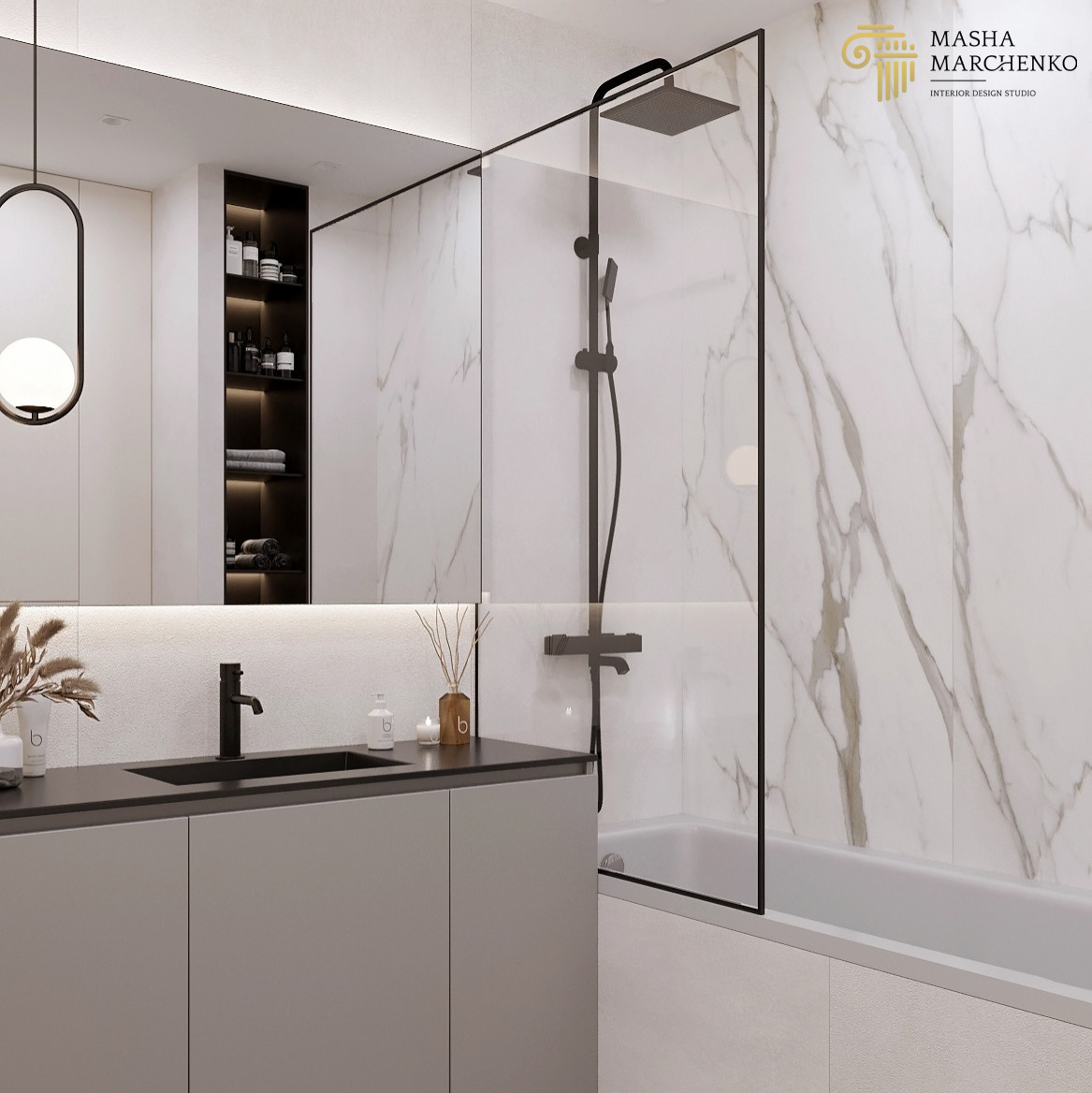 Квартира в ЖК "Галактика. Премиум", выполненная в современном стиле