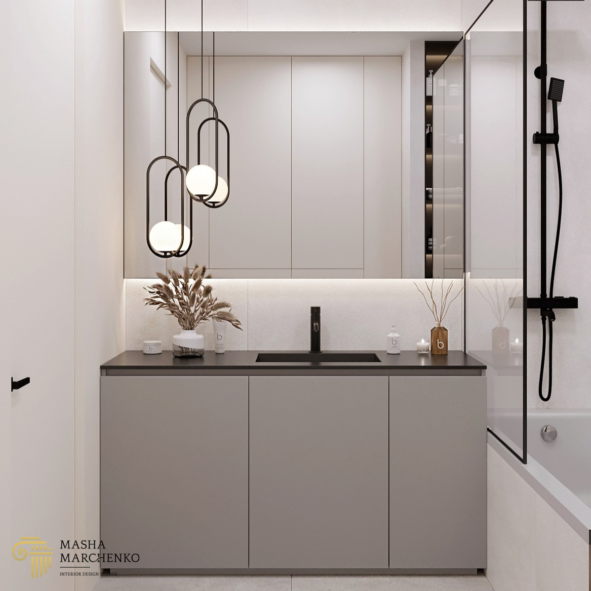 Квартира в ЖК "Галактика. Премиум", выполненная в современном стиле