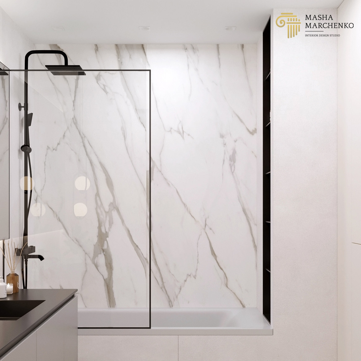 Квартира в ЖК "Галактика. Премиум", выполненная в современном стиле