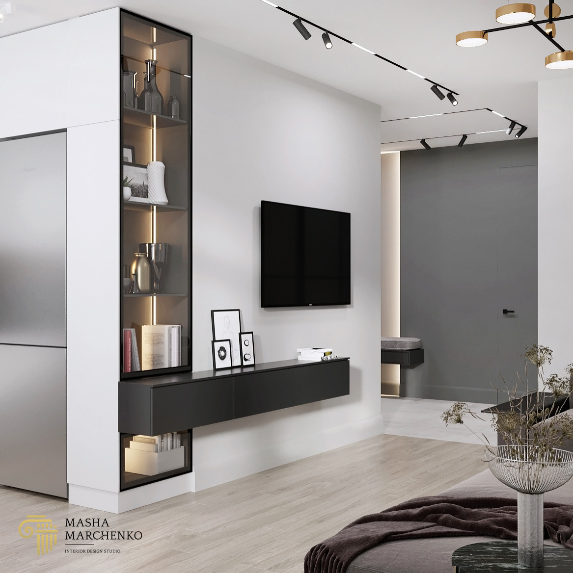 Квартира в ЖК "Галактика. Премиум", выполненная в современном стиле