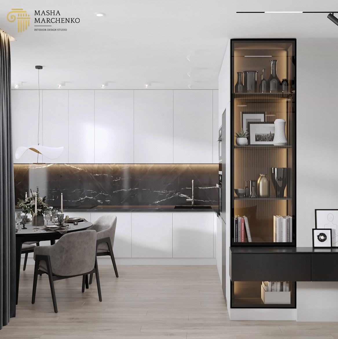 Квартира в ЖК "Галактика. Премиум", выполненная в современном стиле