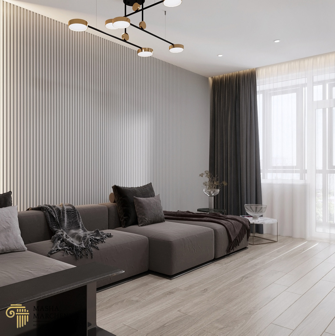 Квартира в ЖК "Галактика. Премиум", выполненная в современном стиле