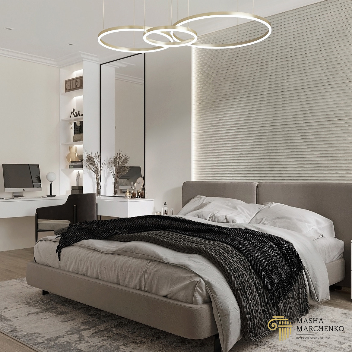 Квартира в ЖК "Галактика. Премиум", выполненная в современном стиле