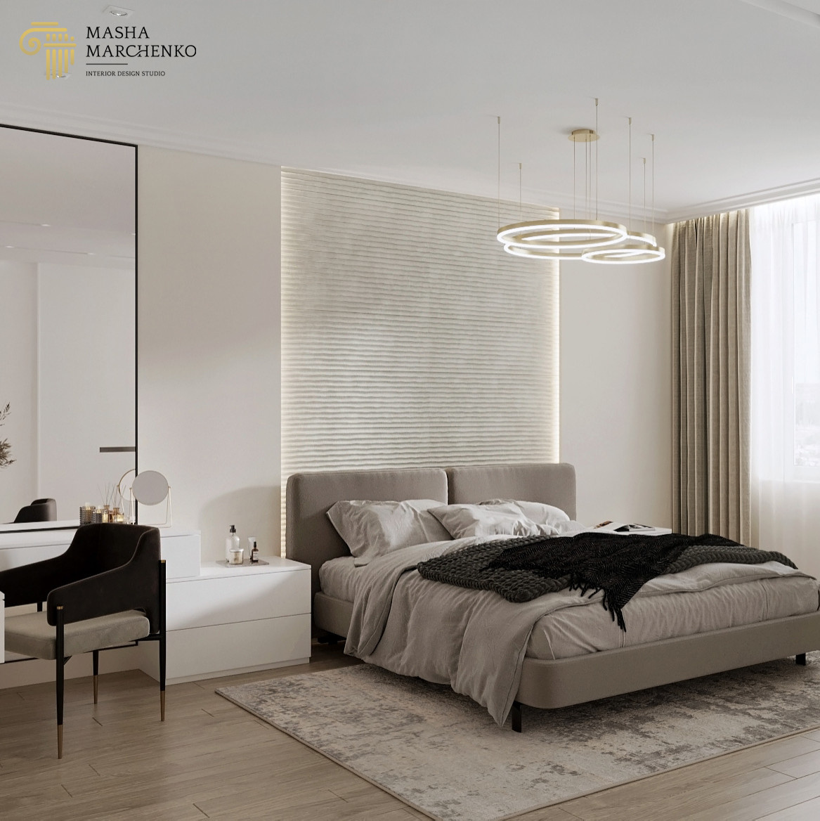 Квартира в ЖК "Галактика. Премиум", выполненная в современном стиле