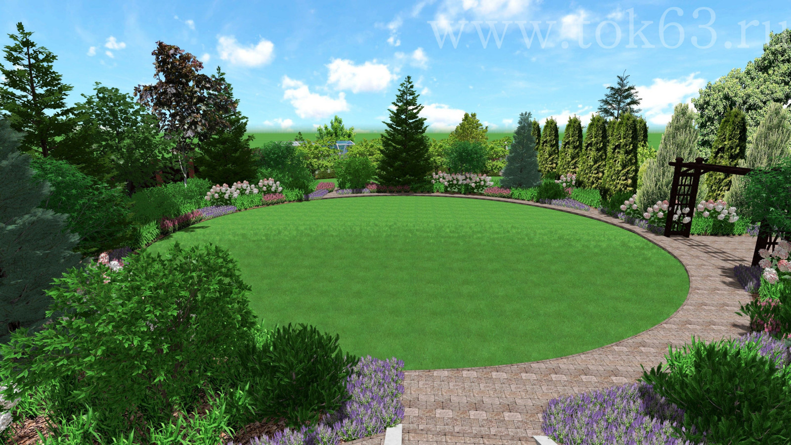 Ландшафтный проект 30 соток в Самаре