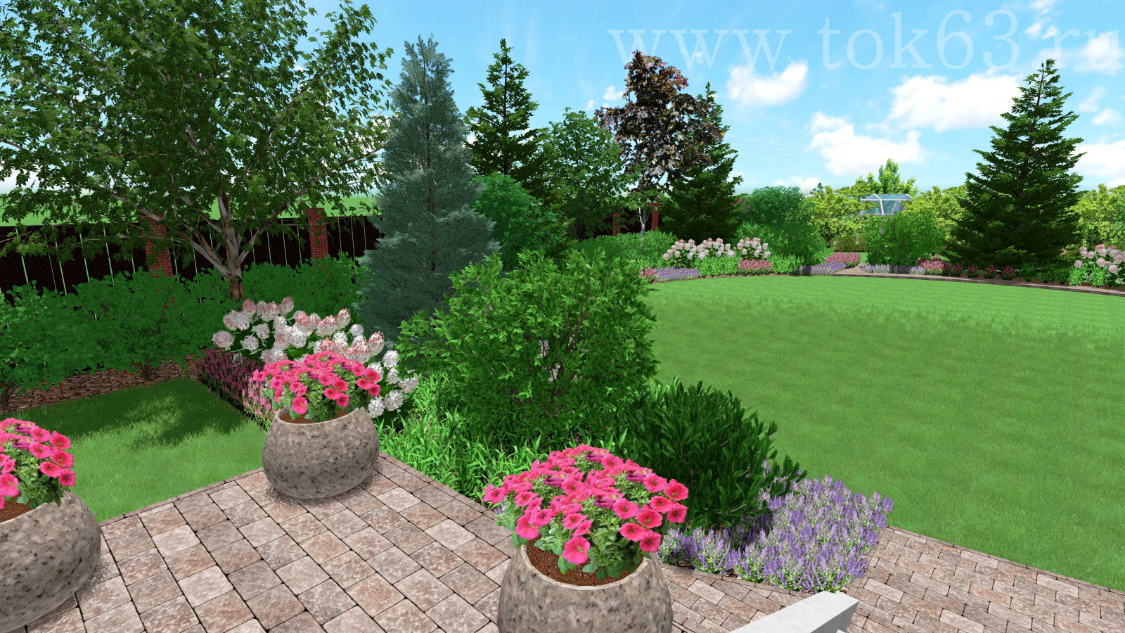 Ландшафтный проект 30 соток в Самаре