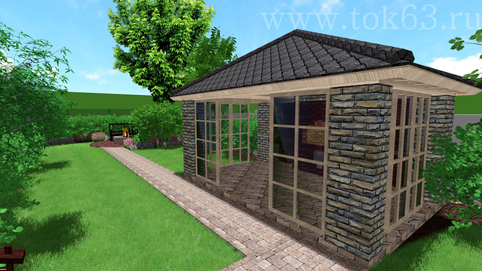 Ландшафтный проект 30 соток в Самаре