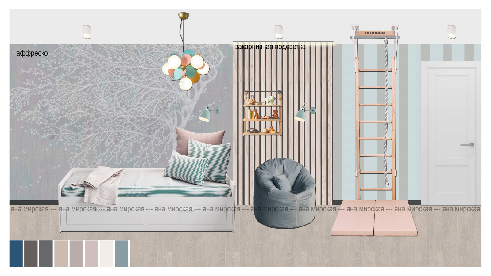 Дизайн квартиры из двух квартир