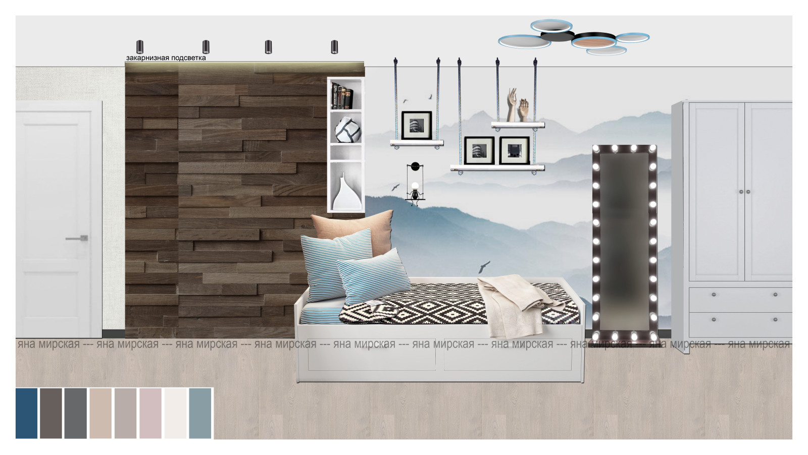 Дизайн квартиры из двух квартир