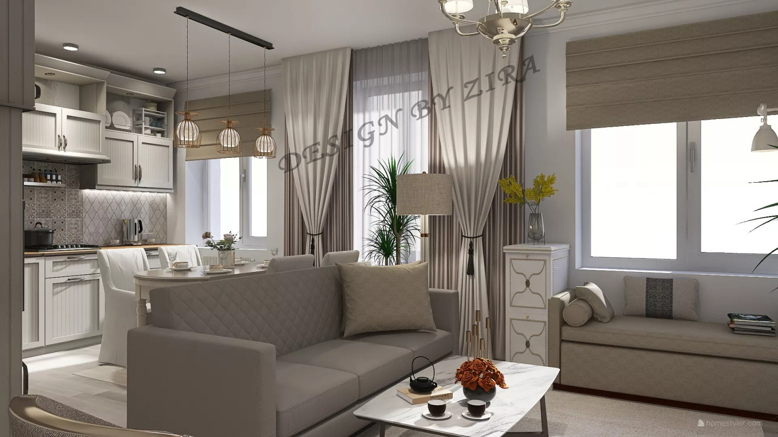 Кухня-гостиная