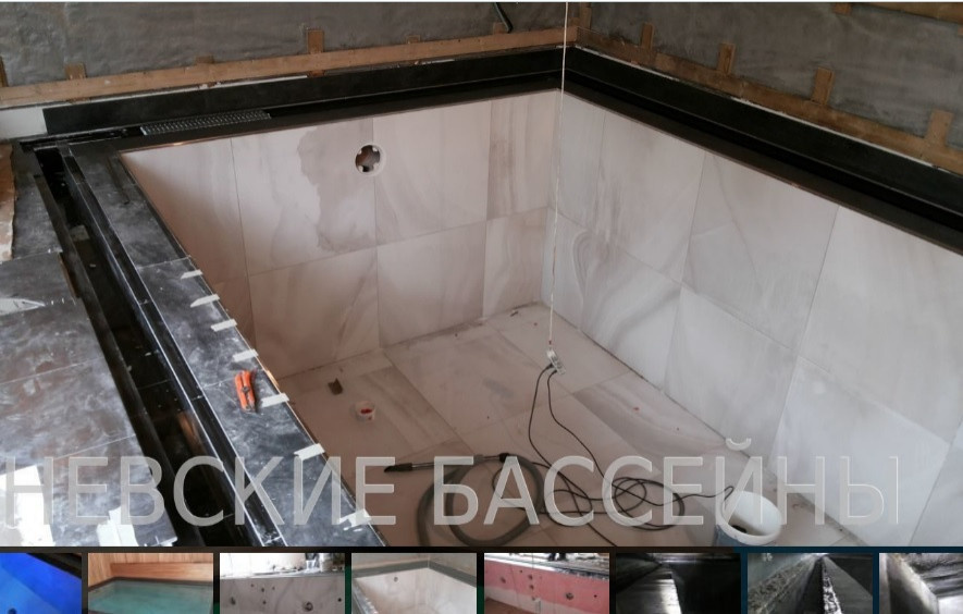Бассейн в загородном доме. Сосново