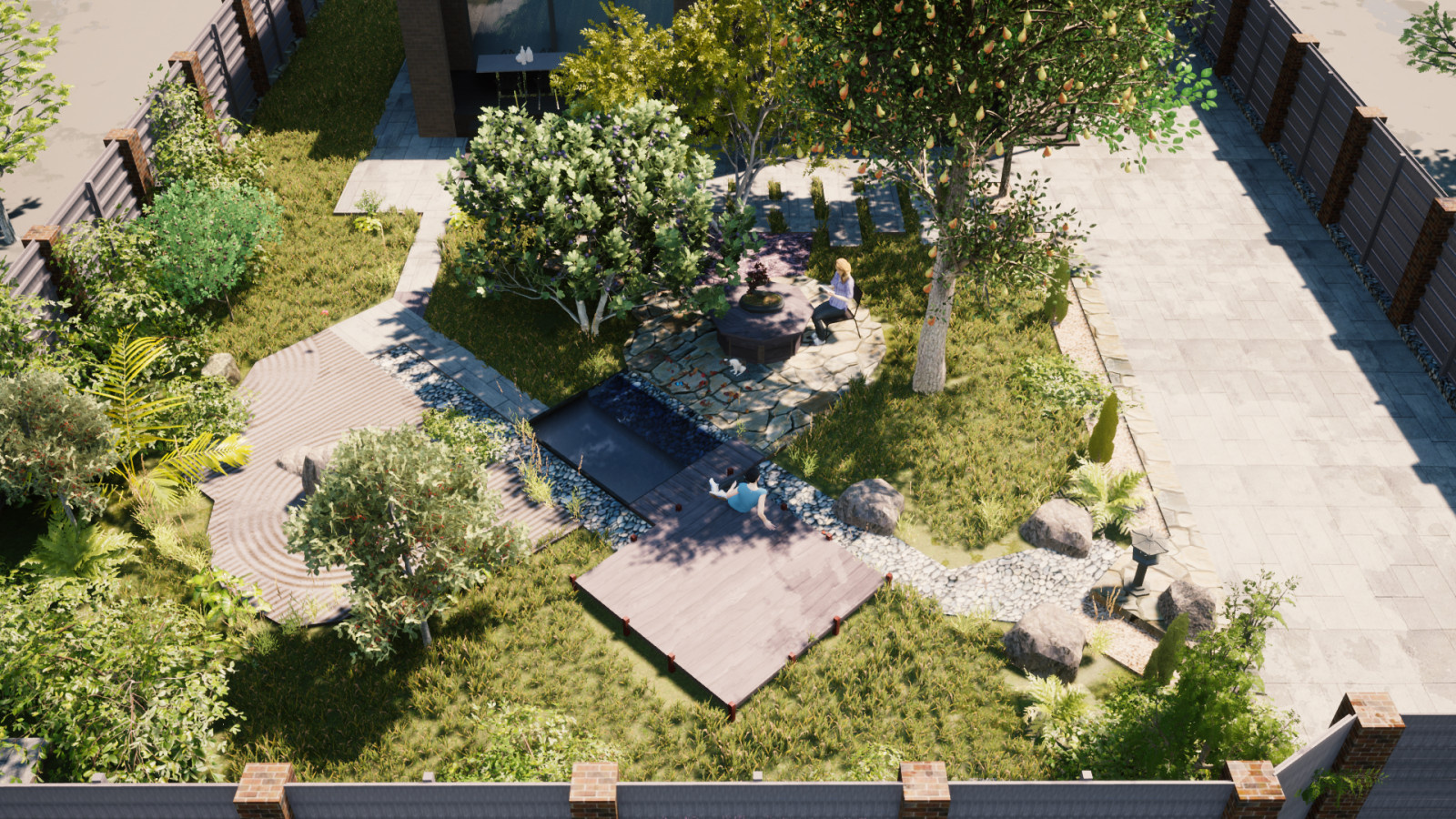 Благоустройство дачного участка. Сад в японском стиле