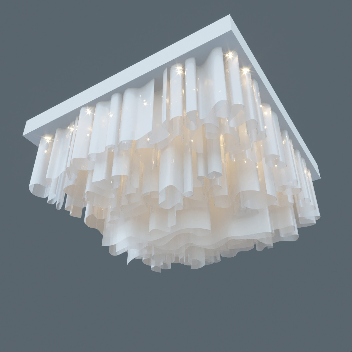 3д визуализации подвесных потолков Paper Design в 3d max