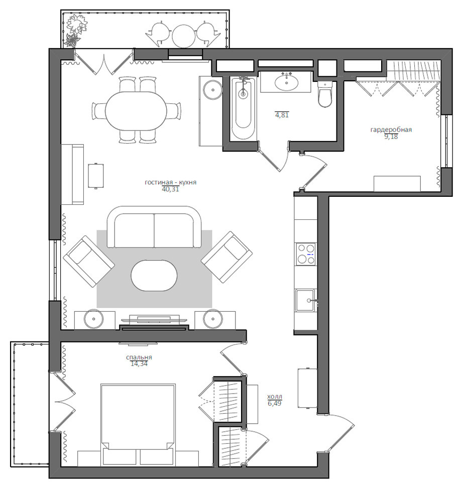 квартира на Садовом кольце