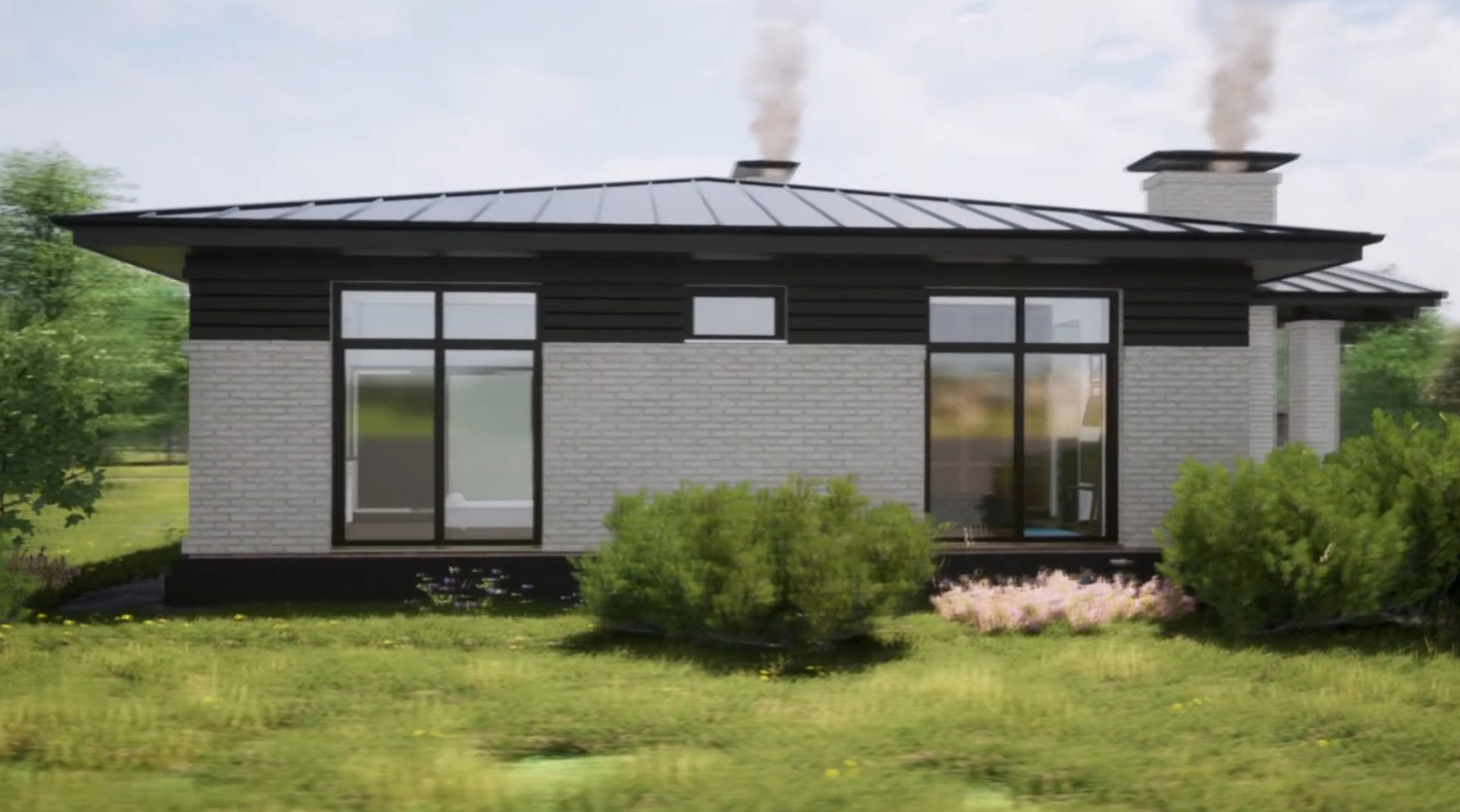 Фасад дома из кирпича S.Anselmo