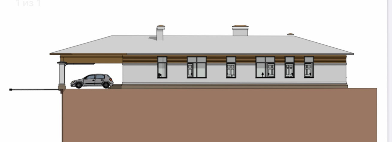 Фасад дома из кирпича S.Anselmo