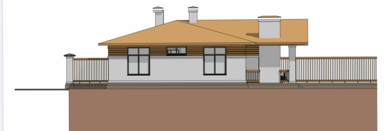 Фасад дома из кирпича S.Anselmo