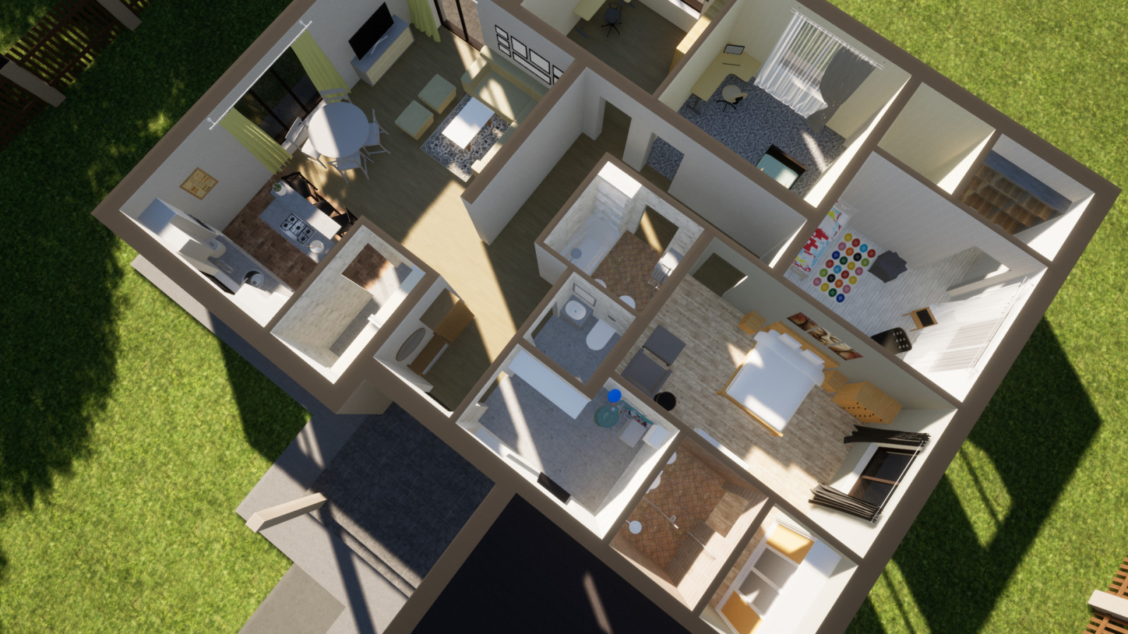 Классический дом с гаражом