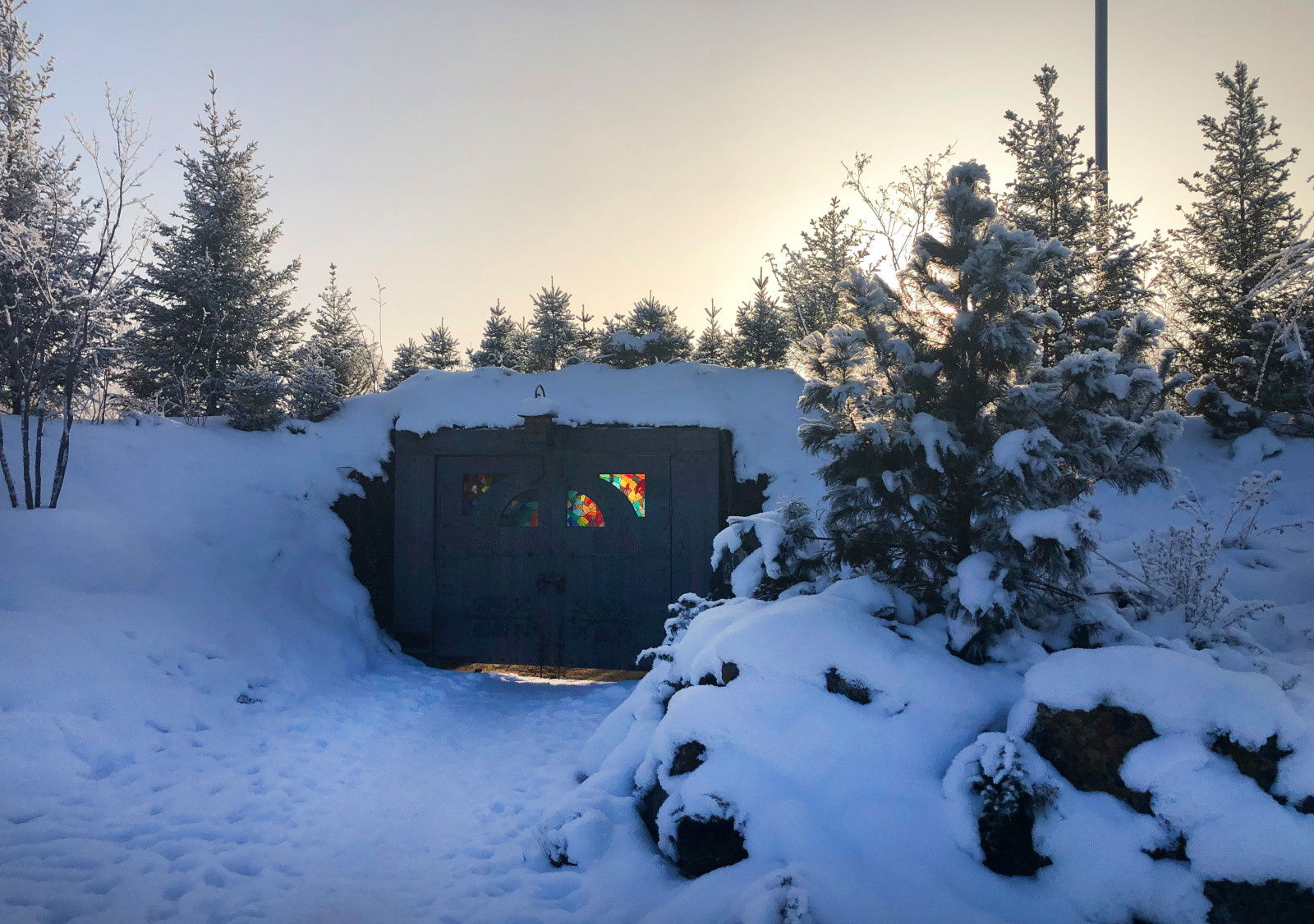 Сад Кроличья нора. Зима