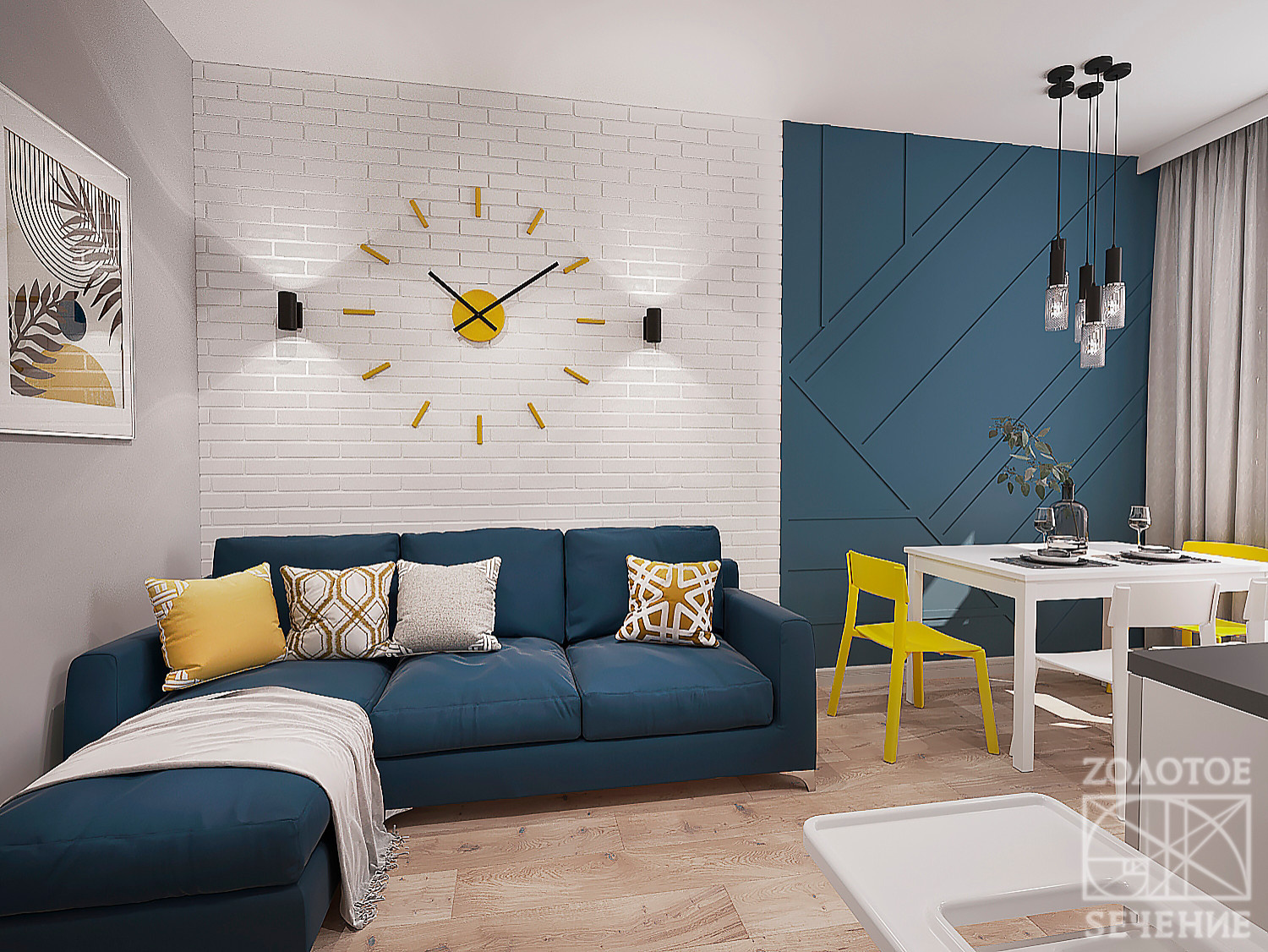 Скандинавские мотивы в квартире для коммерческих целей