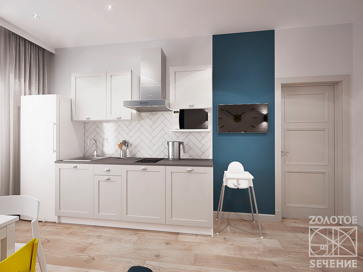 Скандинавские мотивы в квартире для коммерческих целей