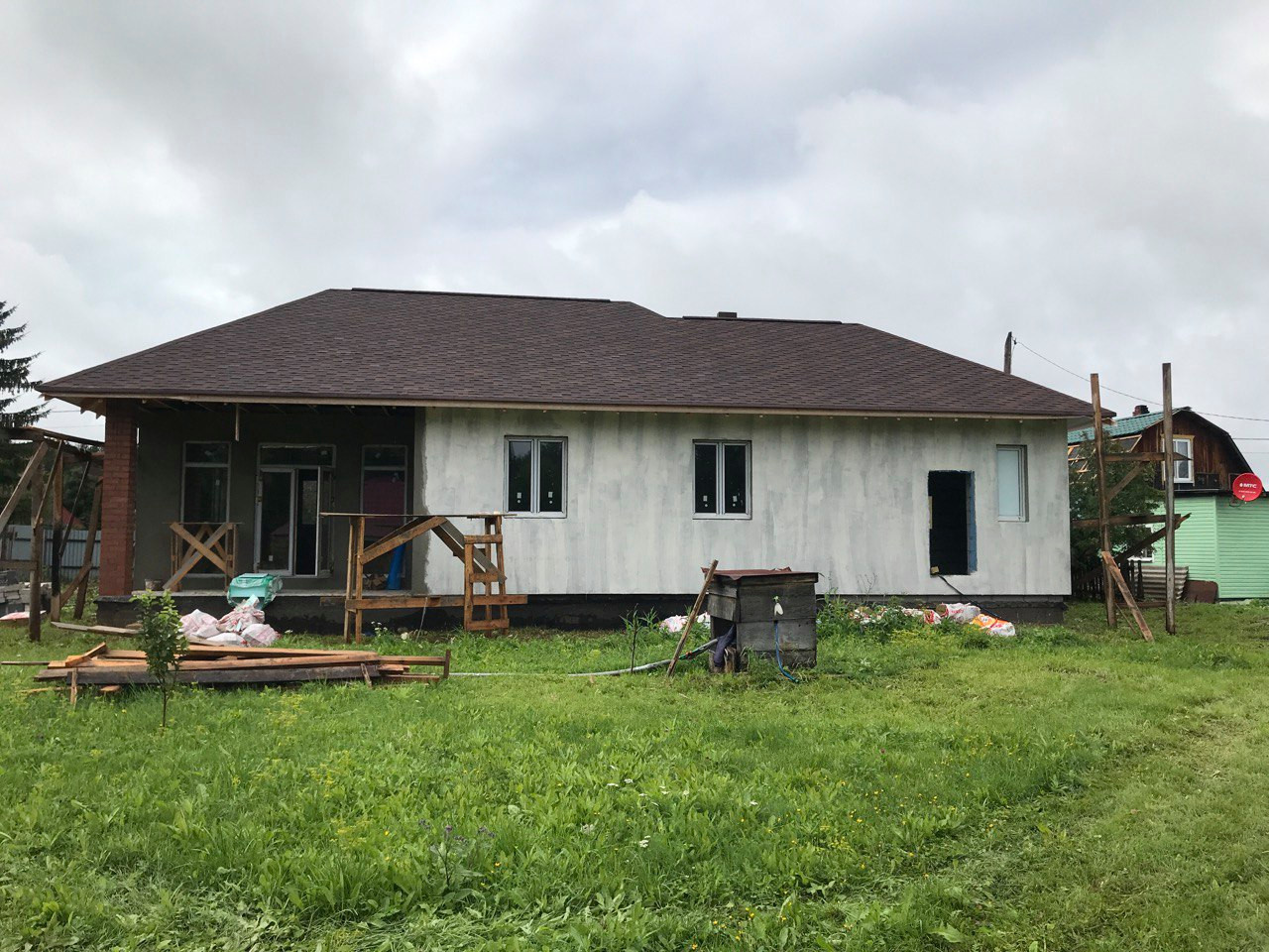 Коттедж в поселке Ключевск по проекту Z24GL
