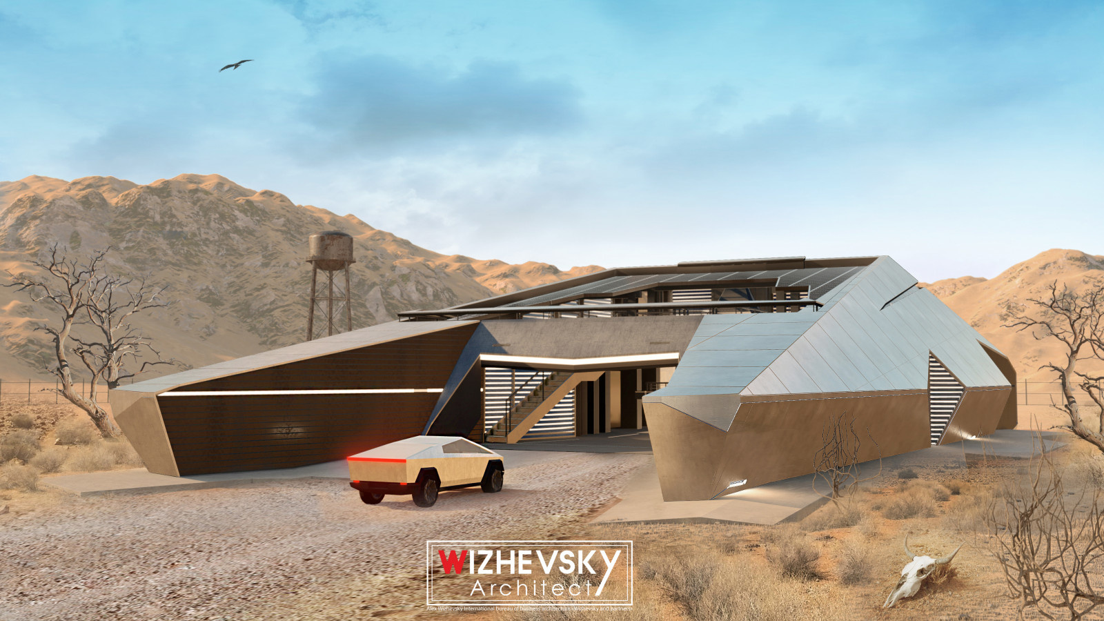 Cyberhouse and Cybertruck for the zombie Apocalypse
