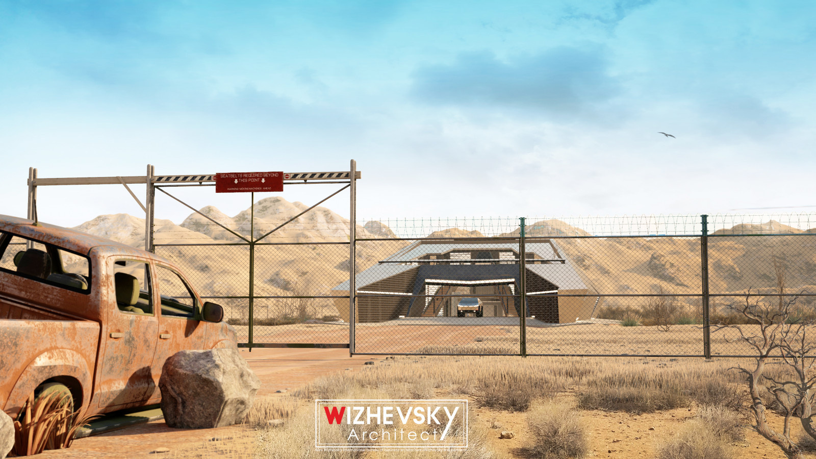Cyberhouse and Cybertruck for the zombie Apocalypse