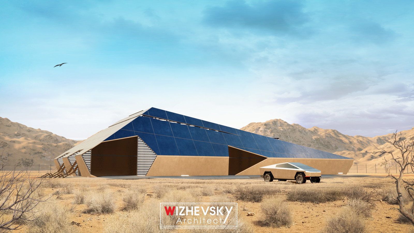 Cyberhouse and Cybertruck for the zombie Apocalypse