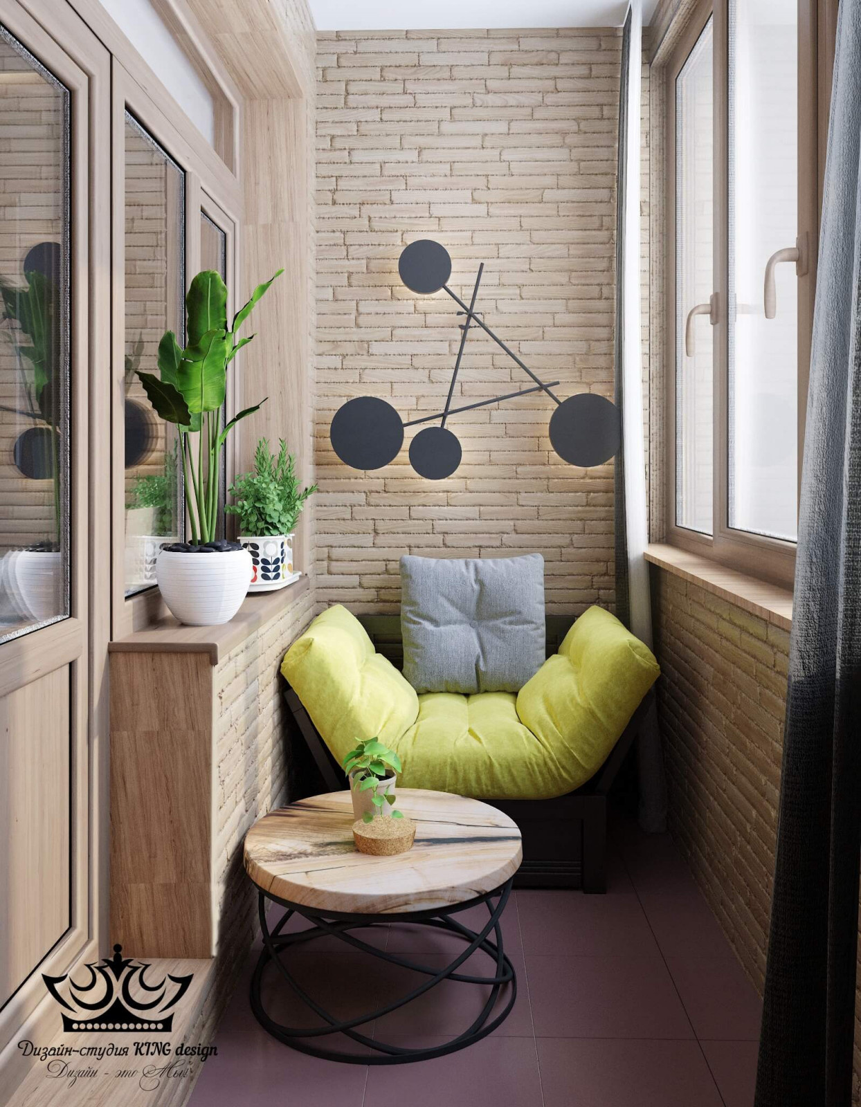 Маленькая студия с нестандартной планировкой