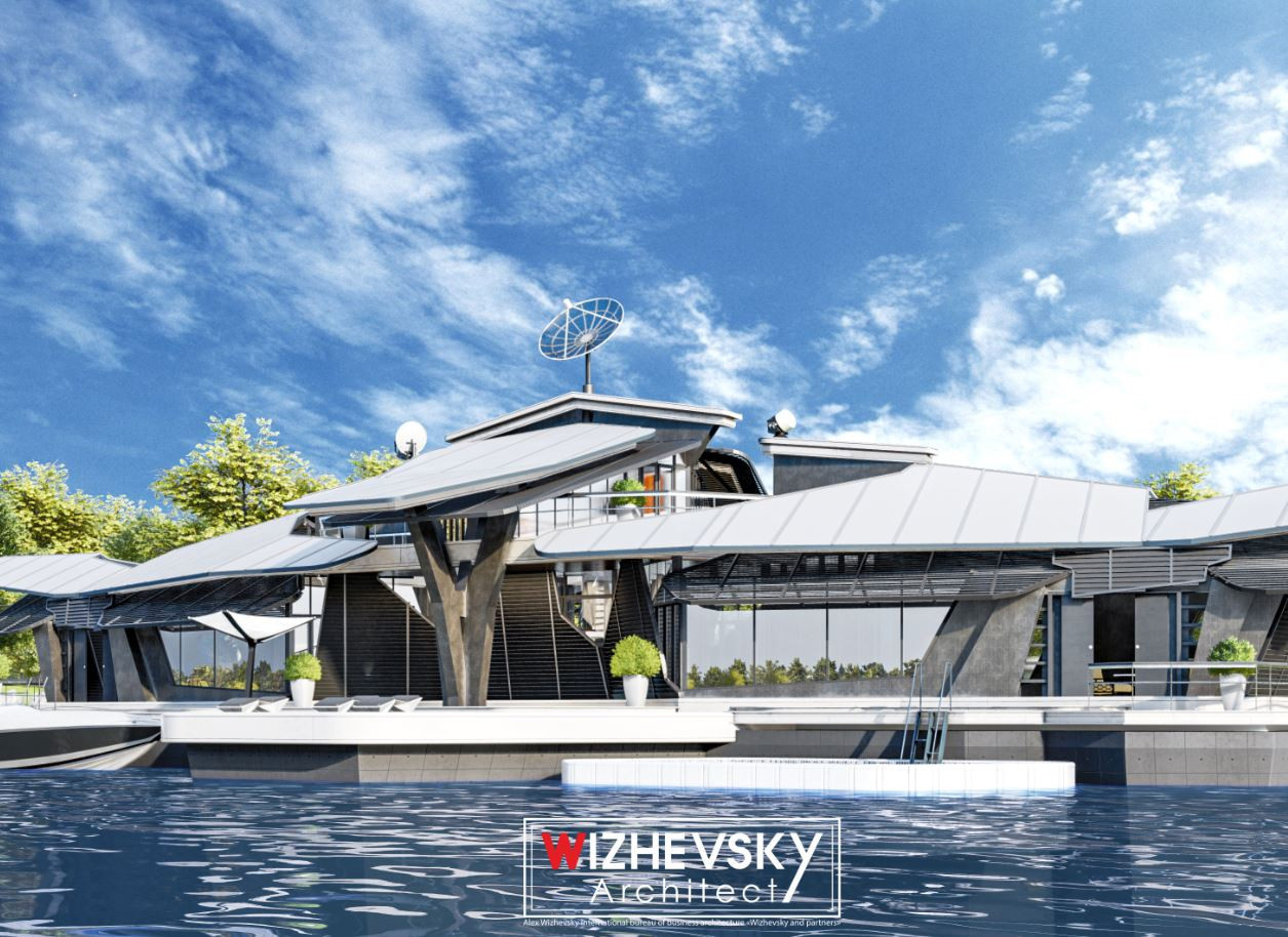 Обложка проекта: CYBER HOUSE BOAT